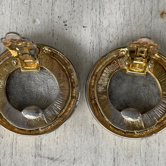 Vintage Kenneth J Lane Roman Coin Clip Earrings - Picture 5 of 7